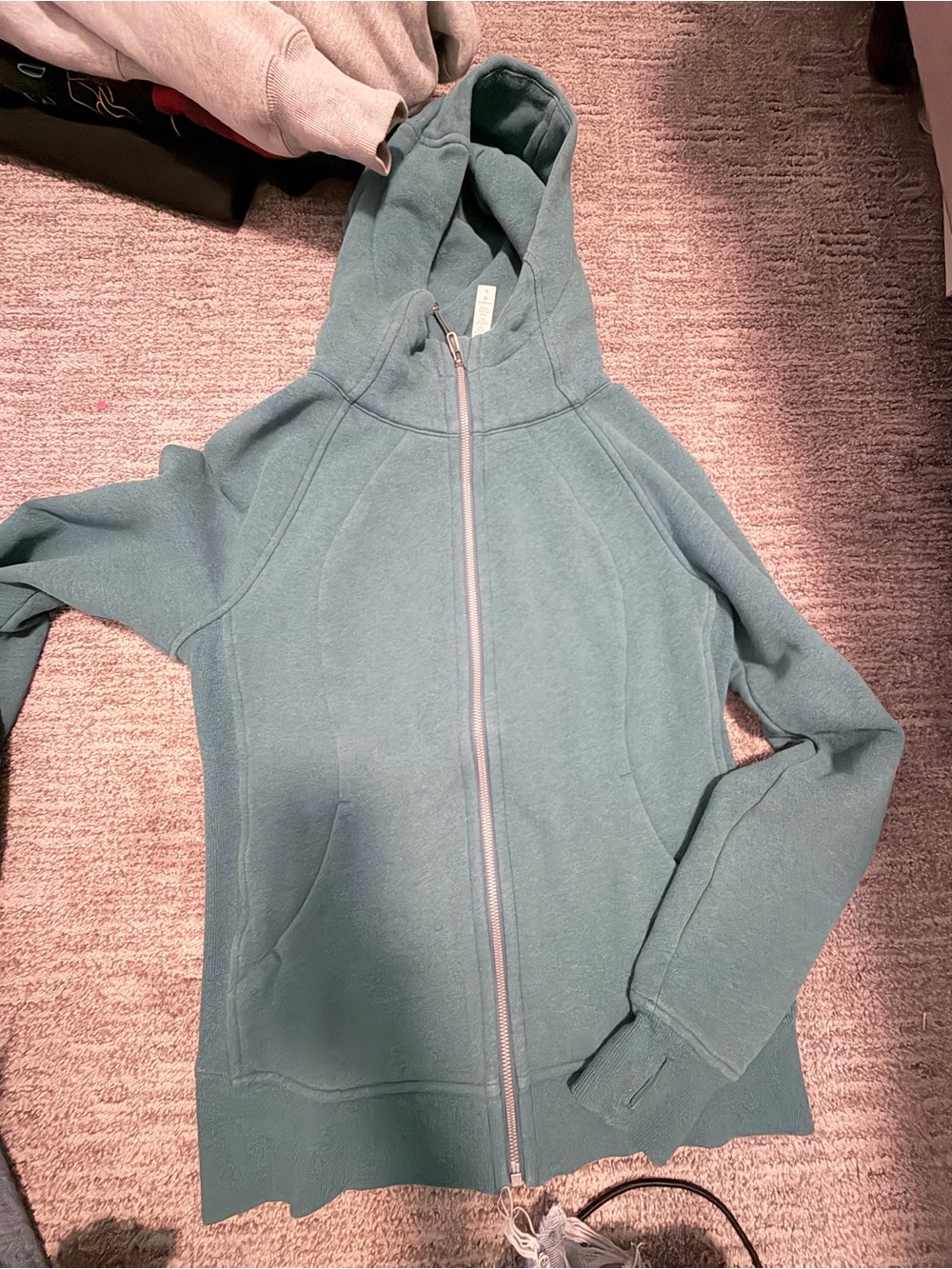 lululemon athletica Hooded Full-Zip Jacket in Teal